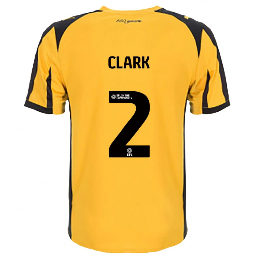Danxen Hombre Camiseta Mitch Clark #2 Naranja Negro 2ª Equipación 2025/26 La Camisa México