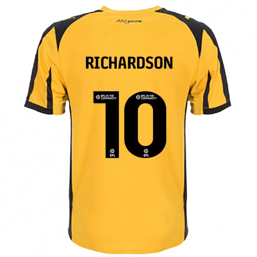 Danxen Hombre Camiseta Kelsey Richardson #10 Naranja Negro 2ª Equipación 2025/26 La Camisa México
