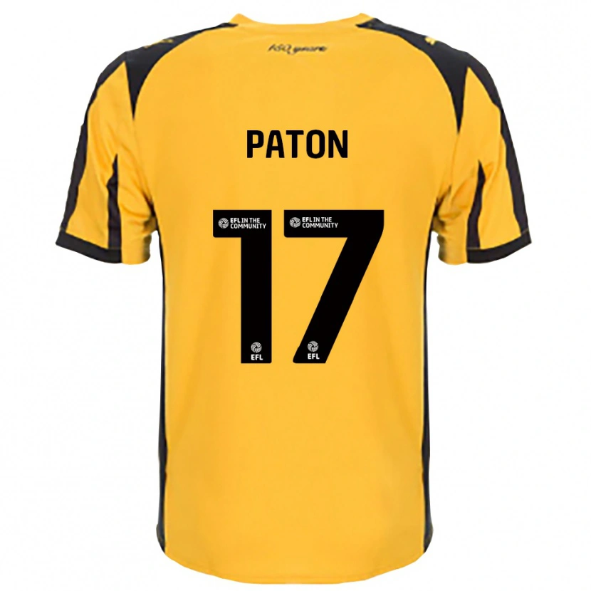 Danxen Hombre Camiseta Ruari Paton #17 Naranja Negro 2ª Equipación 2025/26 La Camisa México