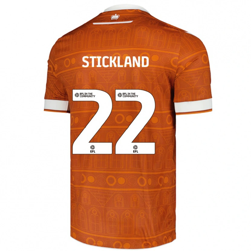 Danxen Hombre Camiseta Michael Stickland #22 Naranja Blanco 2ª Equipación 2025/26 La Camisa México
