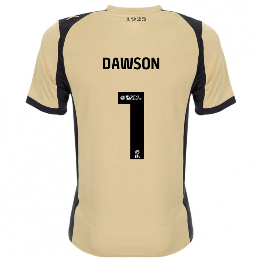 Danxen Hombre Camiseta Cameron Dawson #1 Dorado Negro 2ª Equipación 2025/26 La Camisa México