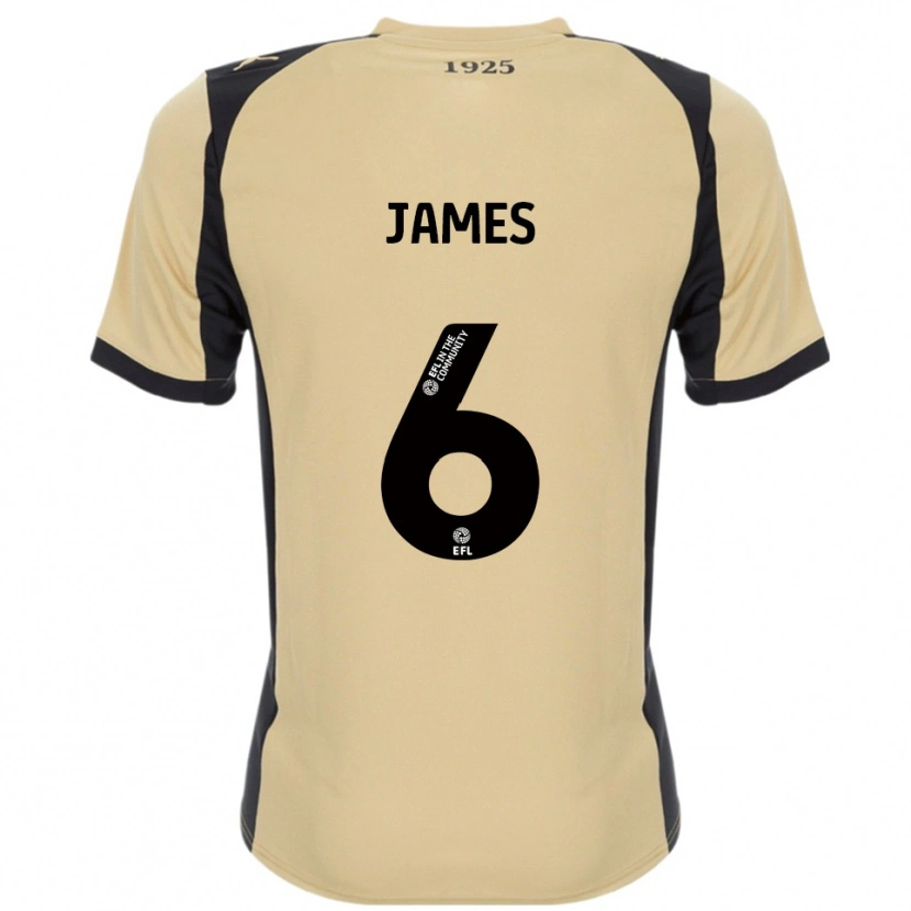 Danxen Hombre Camiseta Reece James #6 Dorado Negro 2ª Equipación 2025/26 La Camisa México