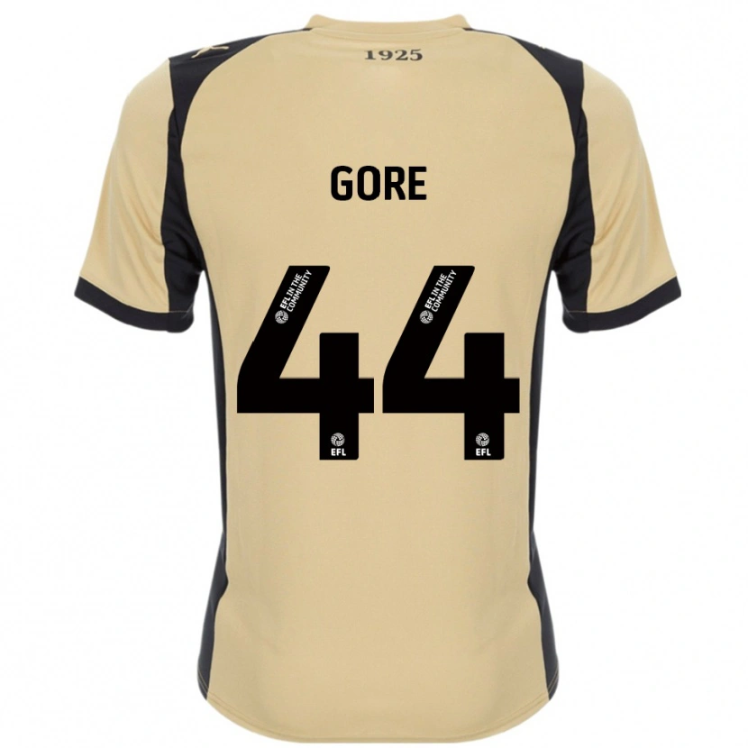 Danxen Hombre Camiseta Daniel Gore #44 Dorado Negro 2ª Equipación 2025/26 La Camisa México