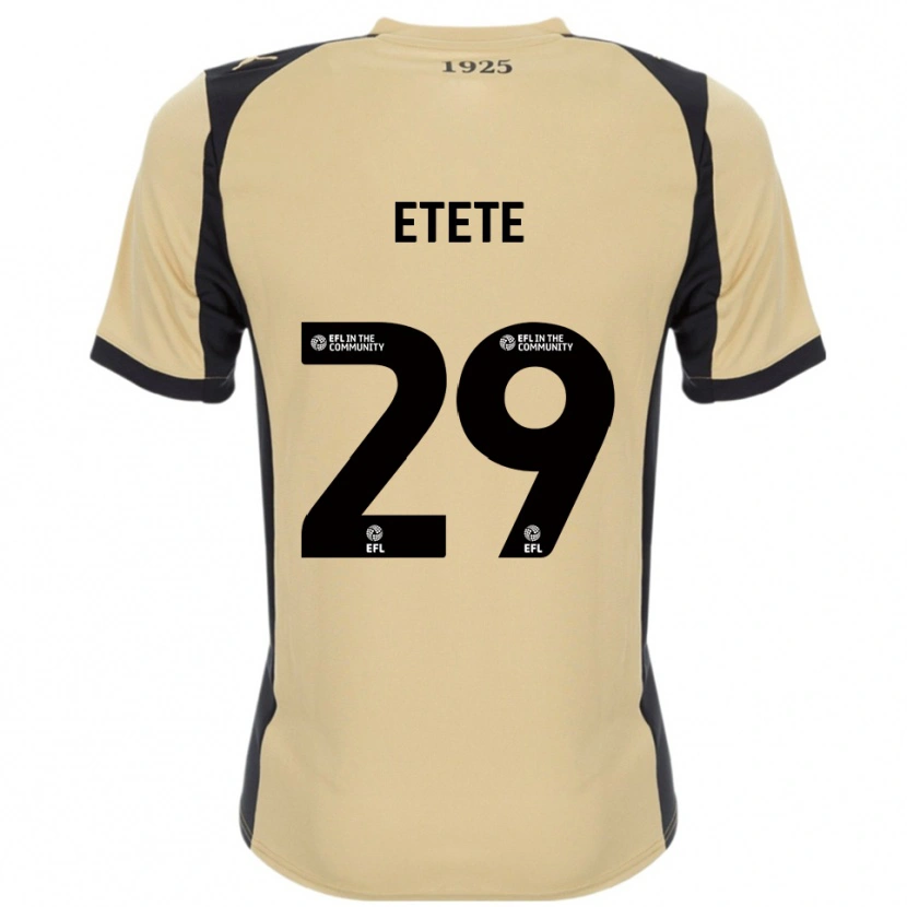 Danxen Hombre Camiseta Kion Etete #29 Dorado Negro 2ª Equipación 2025/26 La Camisa México