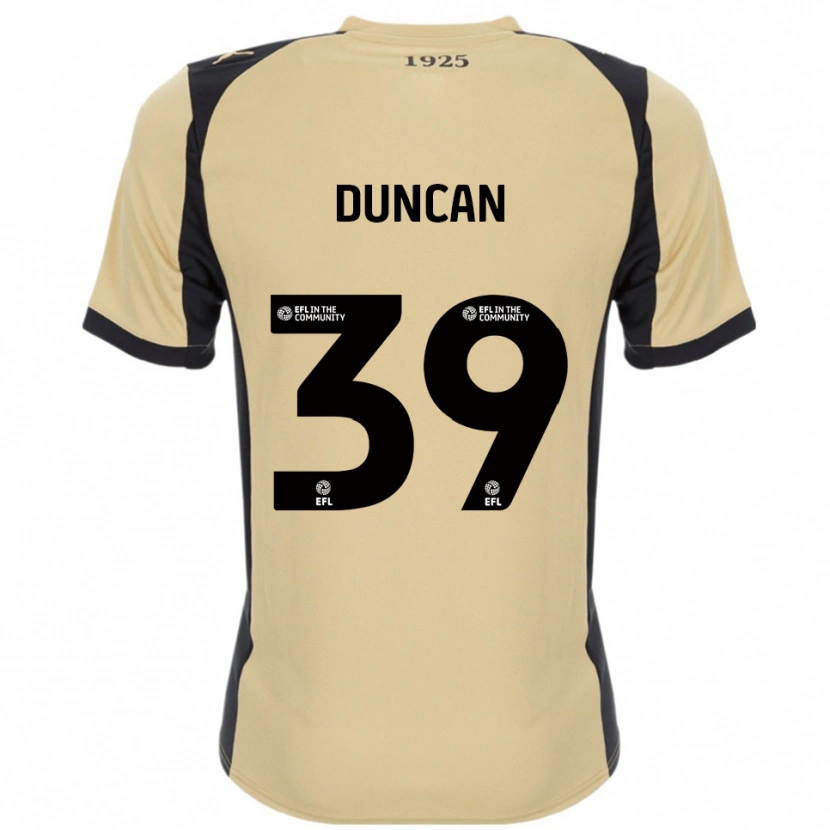 Danxen Hombre Camiseta Harrison Duncan #39 Dorado Negro 2ª Equipación 2025/26 La Camisa México