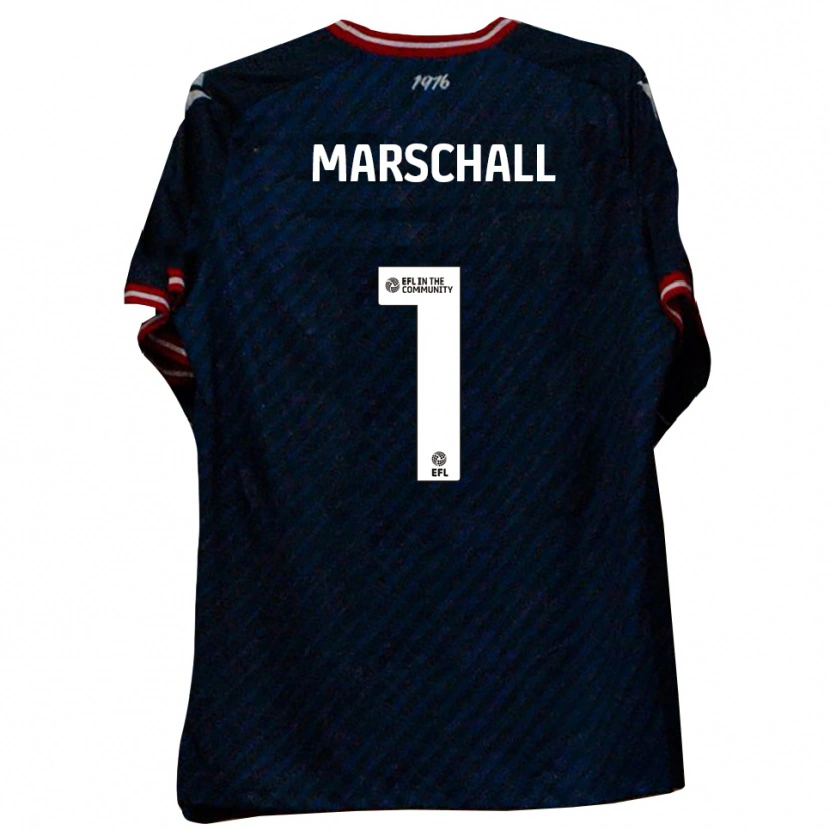 Danxen Hombre Camiseta Filip Marschall #1 Azul Marino Rojo 2ª Equipación 2025/26 La Camisa México