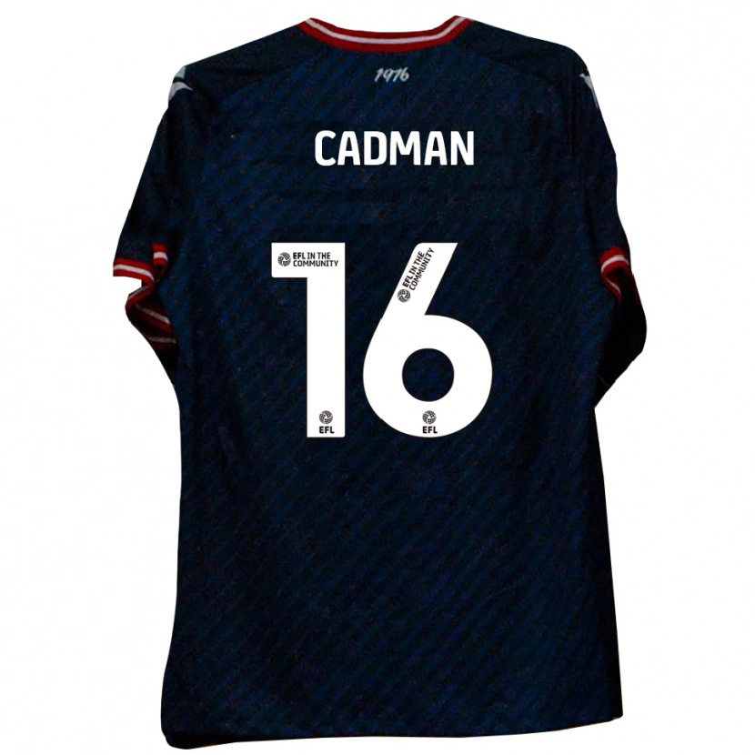 Danxen Hombre Camiseta Taye Cadman #16 Azul Marino Rojo 2ª Equipación 2025/26 La Camisa México