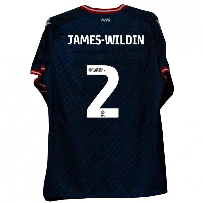 Danxen Hombre Camiseta Luther James-Wildin #2 Azul Marino Rojo 2ª Equipación 2025/26 La Camisa México