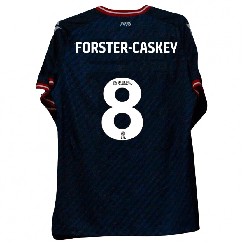 Danxen Hombre Camiseta Jake Forster-Caskey #8 Azul Marino Rojo 2ª Equipación 2025/26 La Camisa México