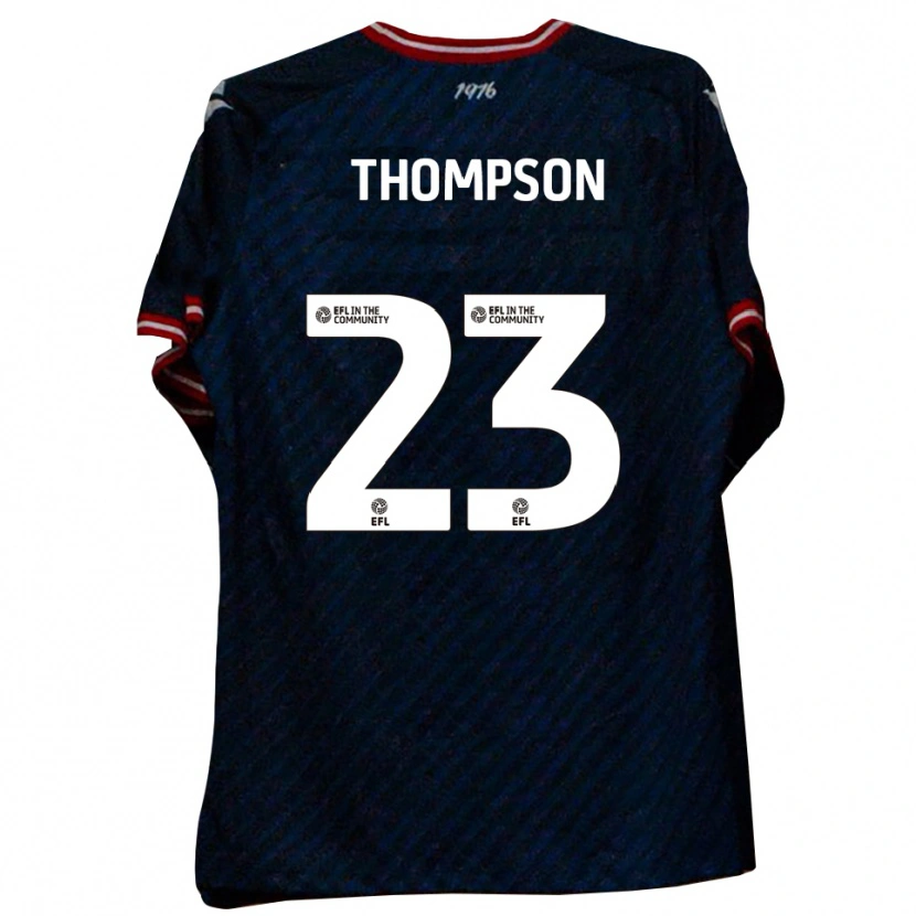 Danxen Hombre Camiseta Louis Thompson #23 Azul Marino Rojo 2ª Equipación 2025/26 La Camisa México