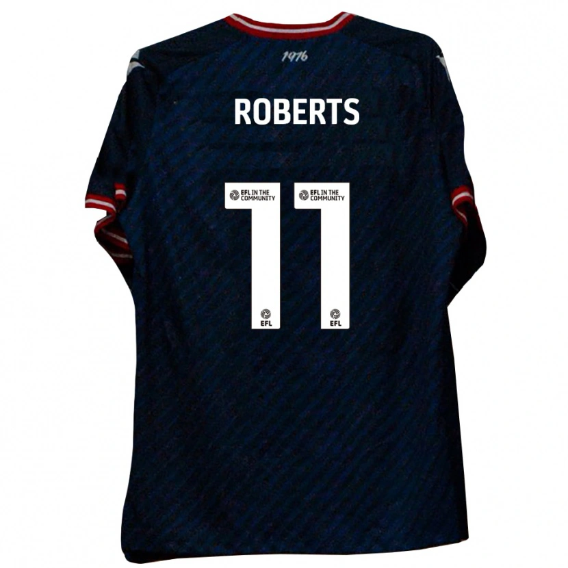 Danxen Hombre Camiseta Jordan Roberts #11 Azul Marino Rojo 2ª Equipación 2025/26 La Camisa México