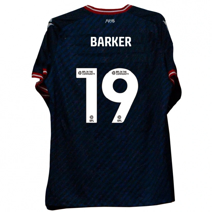 Danxen Hombre Camiseta Frankie Barker #19 Azul Marino Rojo 2ª Equipación 2025/26 La Camisa México