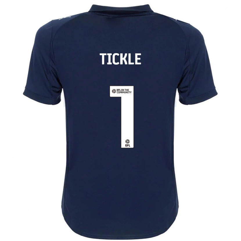Danxen Hombre Camiseta Sam Tickle #1 Azul Marino Blanco 2ª Equipación 2025/26 La Camisa México