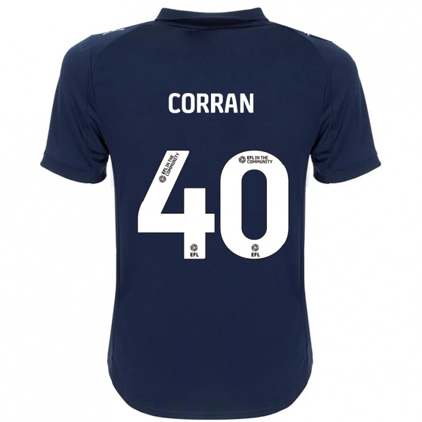 Danxen Hombre Camiseta Matthew Corran #40 Azul Marino Blanco 2ª Equipación 2025/26 La Camisa México