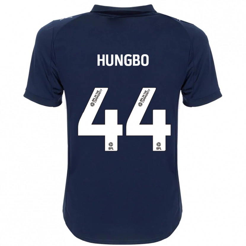 Danxen Hombre Camiseta Joseph Hungbo #44 Azul Marino Blanco 2ª Equipación 2025/26 La Camisa México