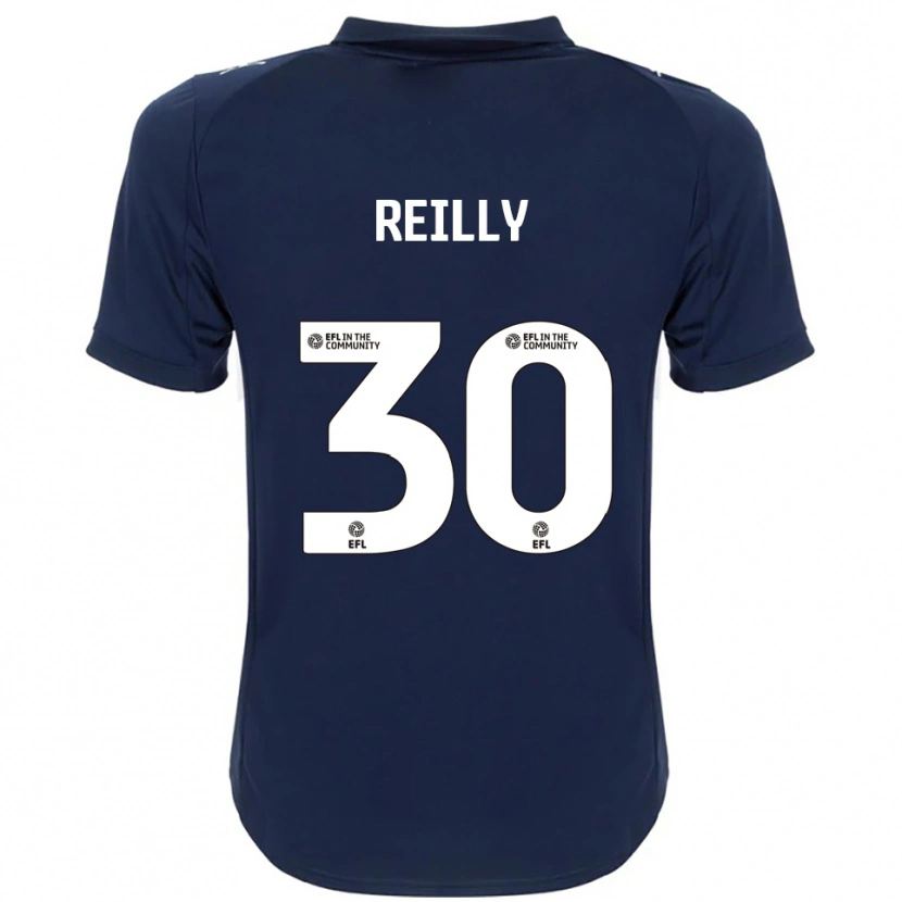 Danxen Hombre Camiseta Jack Reilly #30 Azul Marino Blanco 2ª Equipación 2025/26 La Camisa México