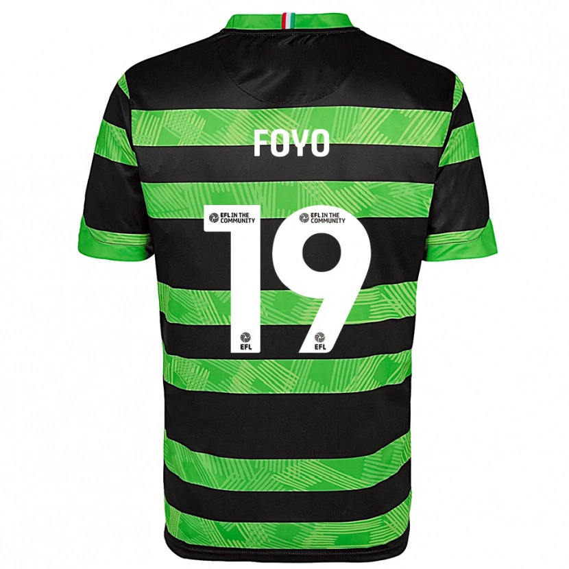 Danxen Hombre Camiseta Osman Foyo #19 Negro Verde 2ª Equipación 2025/26 La Camisa México