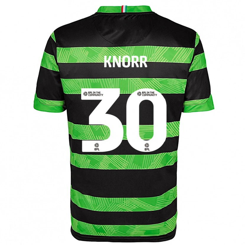 Danxen Hombre Camiseta Dior Knorr #30 Negro Verde 2ª Equipación 2025/26 La Camisa México