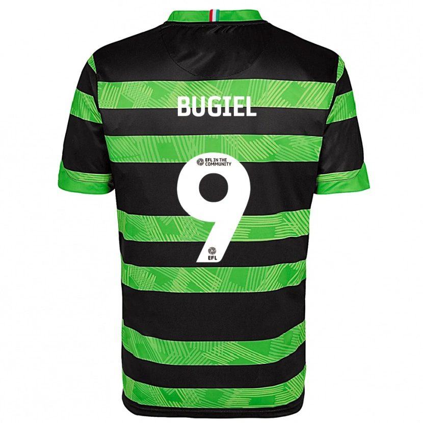 Danxen Hombre Camiseta Omar Bugiel #9 Negro Verde 2ª Equipación 2025/26 La Camisa México