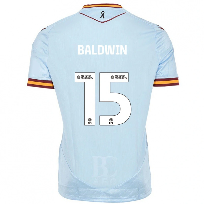 Danxen Hombre Camiseta Aden Baldwin #15 Celeste 2ª Equipación 2025/26 La Camisa México