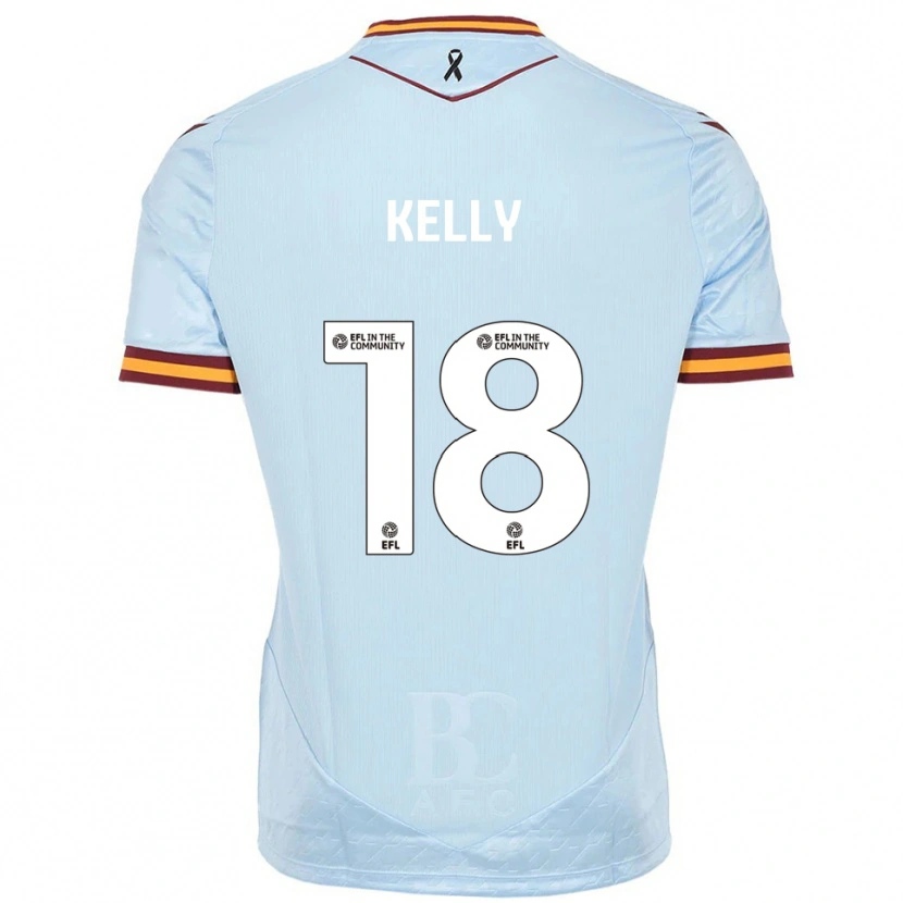 Danxen Hombre Camiseta Ciaran Kelly #18 Celeste 2ª Equipación 2025/26 La Camisa México
