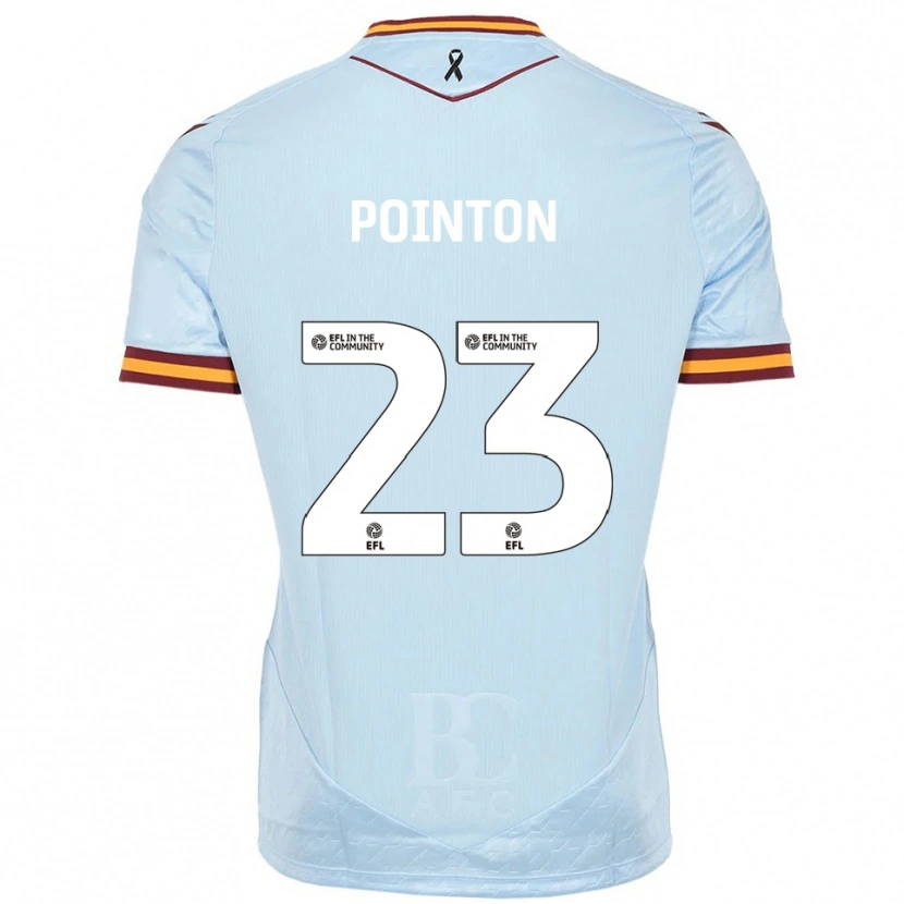 Danxen Hombre Camiseta Bobby Pointon #23 Celeste 2ª Equipación 2025/26 La Camisa México