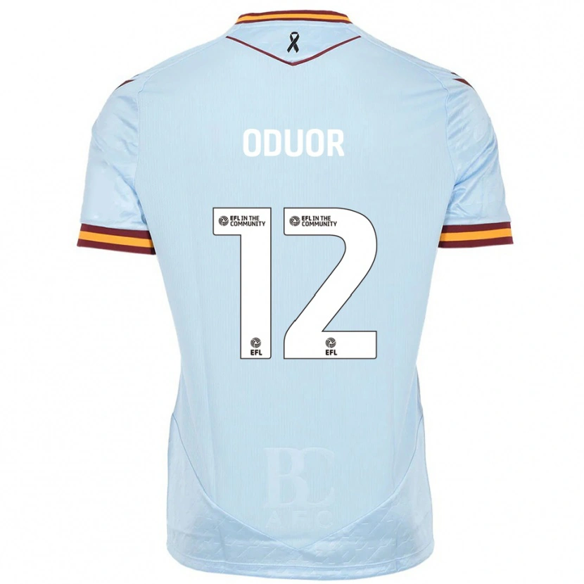 Danxen Hombre Camiseta Clarke Oduor #12 Celeste 2ª Equipación 2025/26 La Camisa México