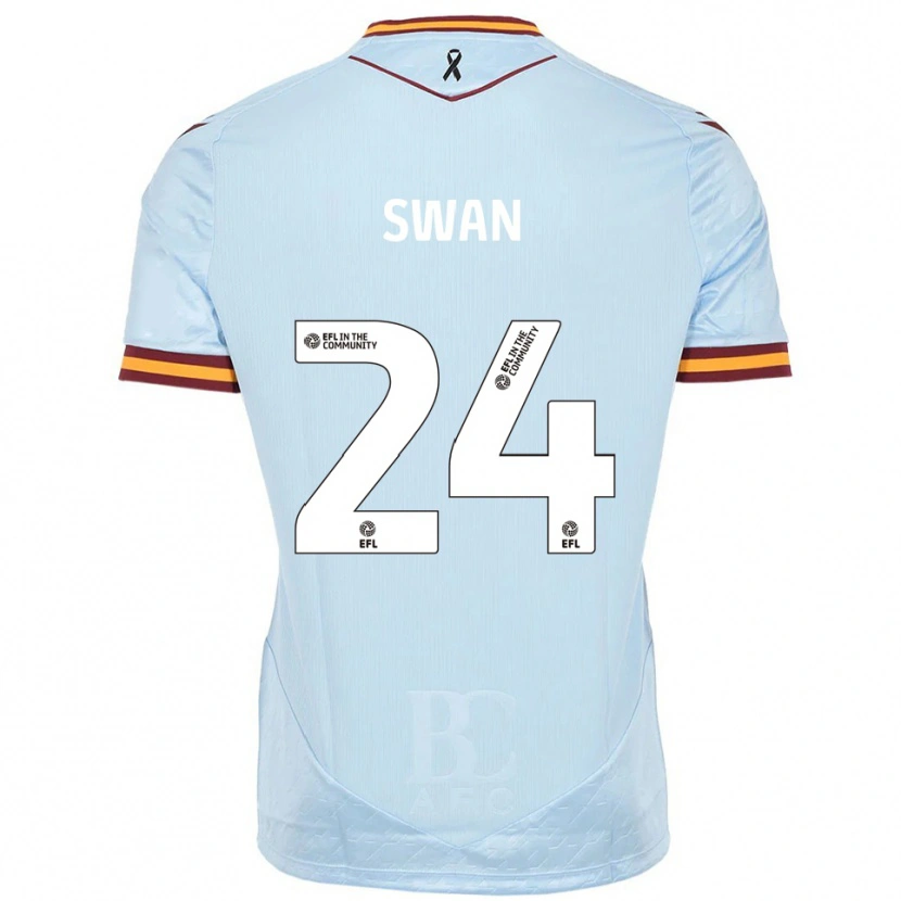 Danxen Hombre Camiseta Will Swan #24 Celeste 2ª Equipación 2025/26 La Camisa México