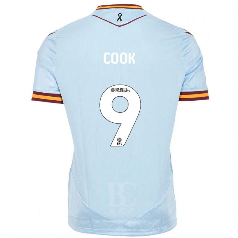 Danxen Hombre Camiseta Andy Cook #9 Celeste 2ª Equipación 2025/26 La Camisa México