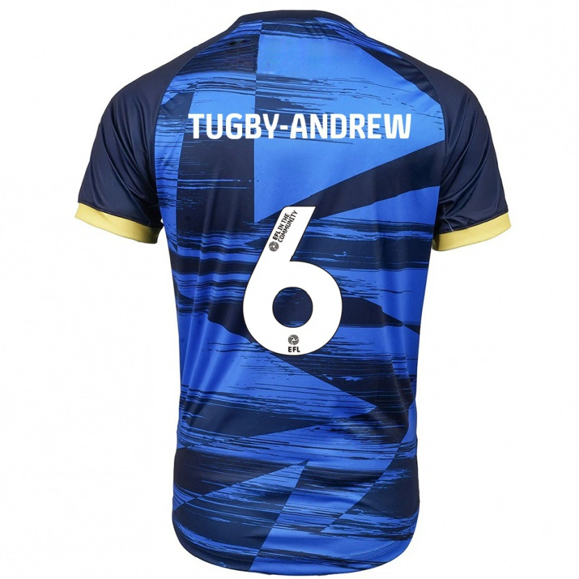 Danxen Hombre Camiseta Jessica Tugby-Andrew #6 Azul Azul Marino 2ª Equipación 2025/26 La Camisa México