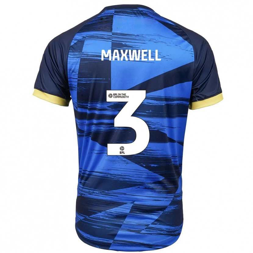 Danxen Hombre Camiseta James Maxwell #3 Azul Azul Marino 2ª Equipación 2025/26 La Camisa México