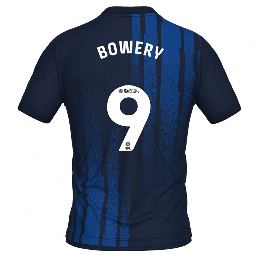 Danxen Hombre Camiseta Jordan Bowery #9 Azul Marino Blanco 2ª Equipación 2025/26 La Camisa México