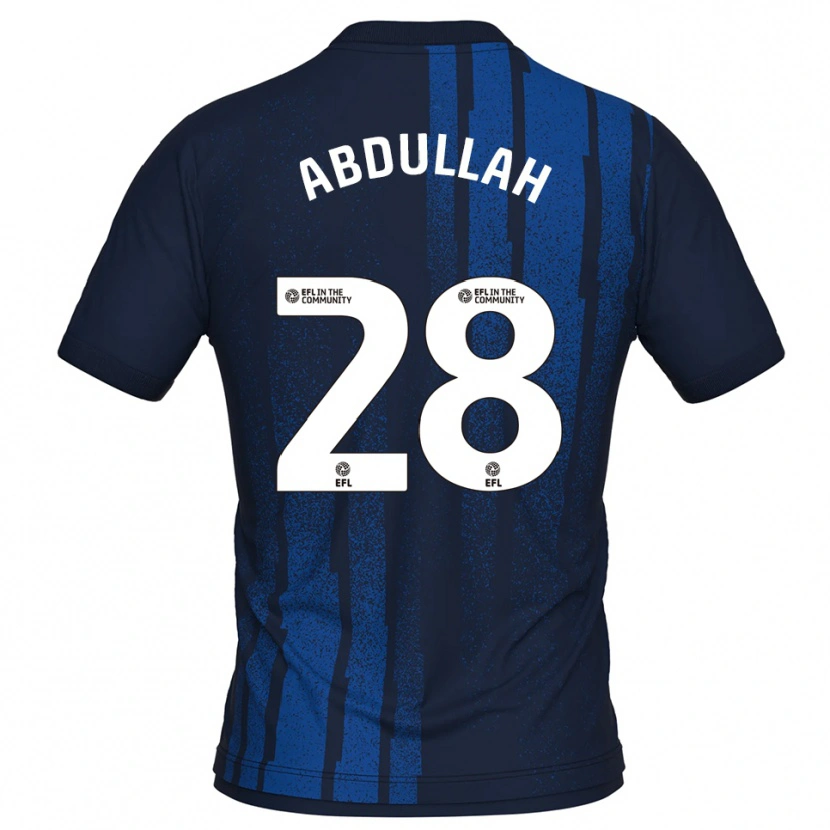 Danxen Hombre Camiseta Mckeal Abdullah #28 Azul Marino Blanco 2ª Equipación 2025/26 La Camisa México
