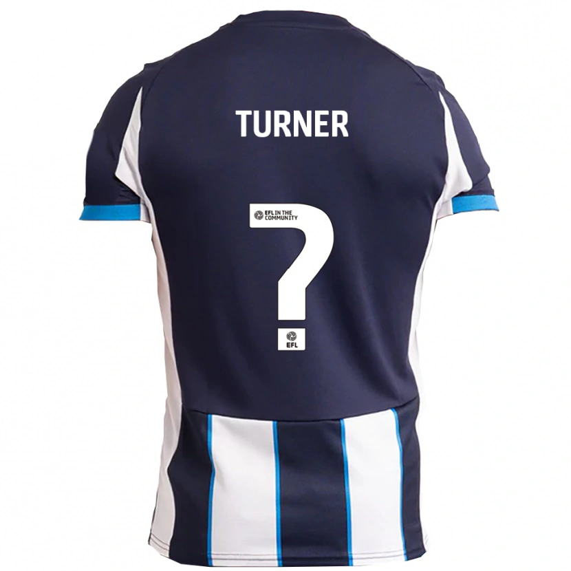 Danxen Hombre Camiseta Elle Turner #0 Blanco Azul Marino 2ª Equipación 2025/26 La Camisa México