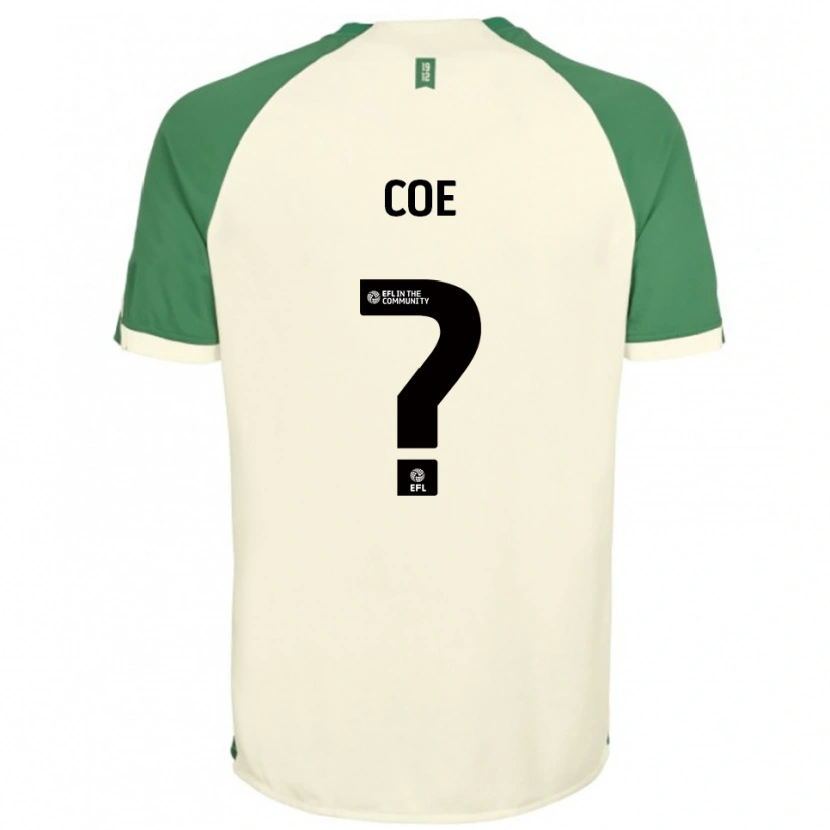 Danxen Hombre Camiseta Natasha Coe #0 Blanco Hueso Verde 2ª Equipación 2025/26 La Camisa México