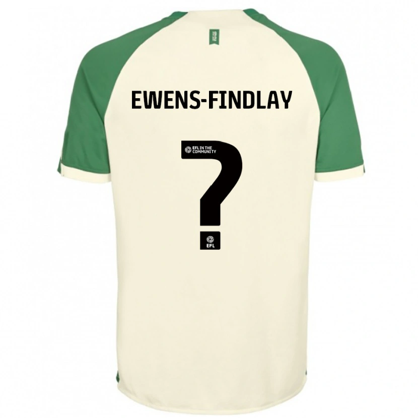 Danxen Hombre Camiseta Ty Ewens-Findlay #0 Blanco Hueso Verde 2ª Equipación 2025/26 La Camisa México