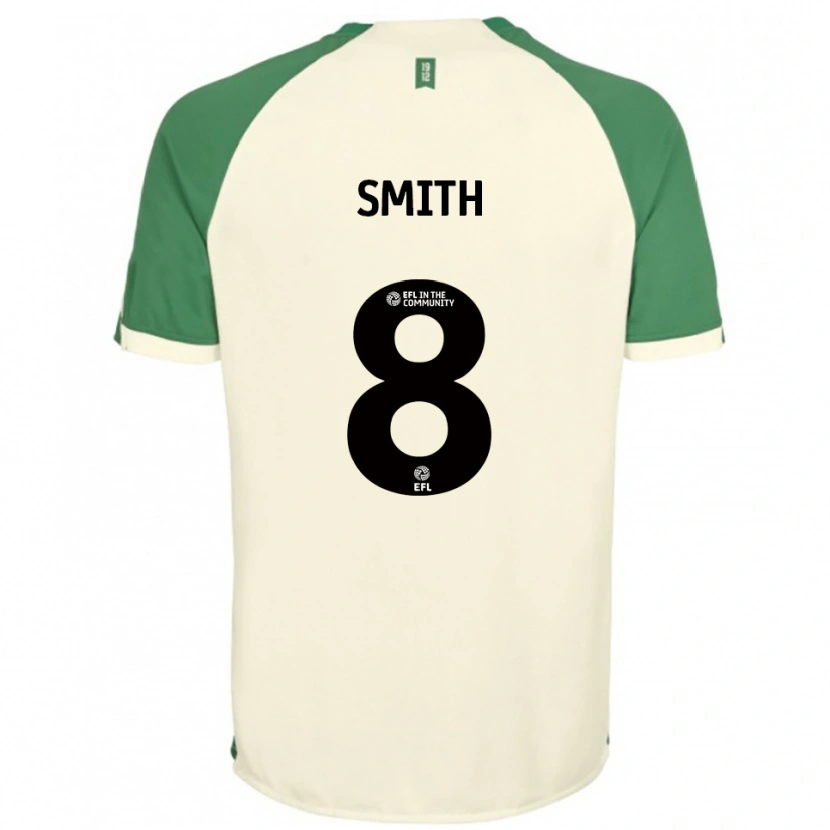 Danxen Hombre Camiseta Korey Smith #8 Blanco Hueso Verde 2ª Equipación 2025/26 La Camisa México