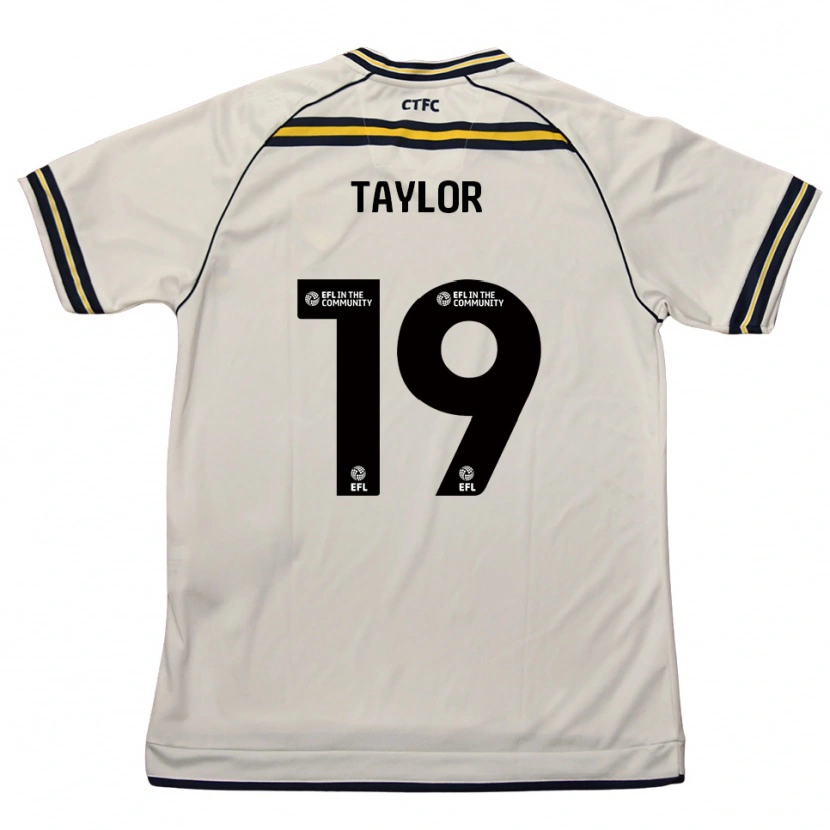 Danxen Hombre Camiseta Jessie Taylor #19 Blanco Azul Marino 2ª Equipación 2025/26 La Camisa México