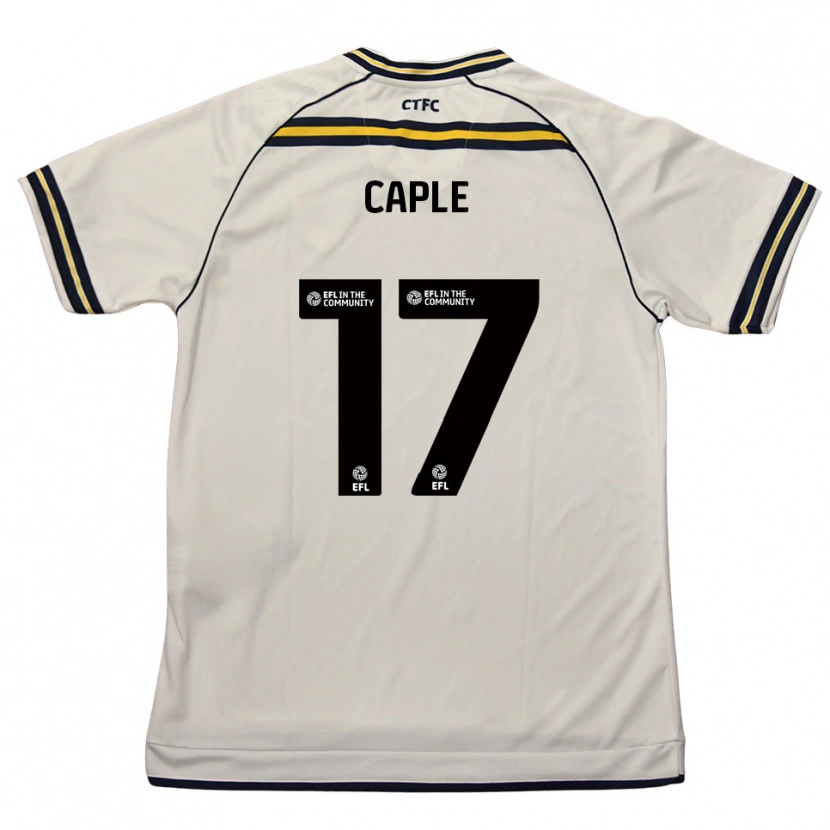 Danxen Hombre Camiseta Charlie Caple #17 Blanco Azul Marino 2ª Equipación 2025/26 La Camisa México