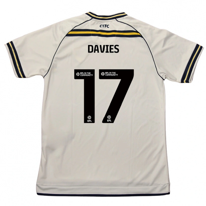 Danxen Hombre Camiseta Annabel Davies #17 Blanco Azul Marino 2ª Equipación 2025/26 La Camisa México