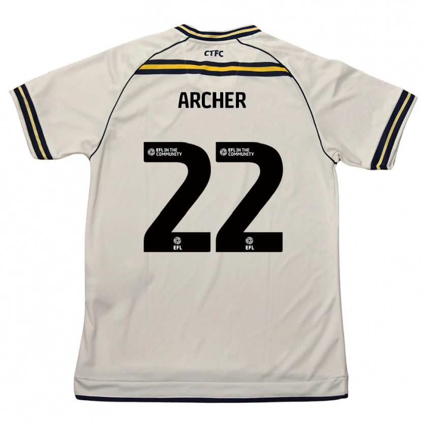 Danxen Hombre Camiseta Ethon Archer #22 Blanco Azul Marino 2ª Equipación 2025/26 La Camisa México