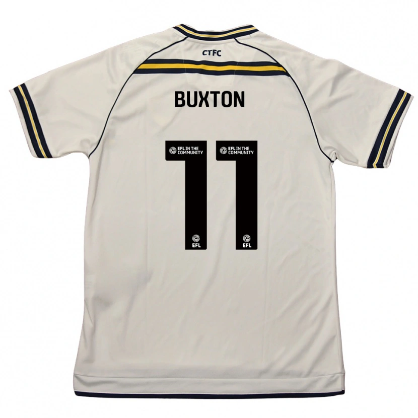 Danxen Hombre Camiseta Charlotte Buxton #11 Blanco Azul Marino 2ª Equipación 2025/26 La Camisa México
