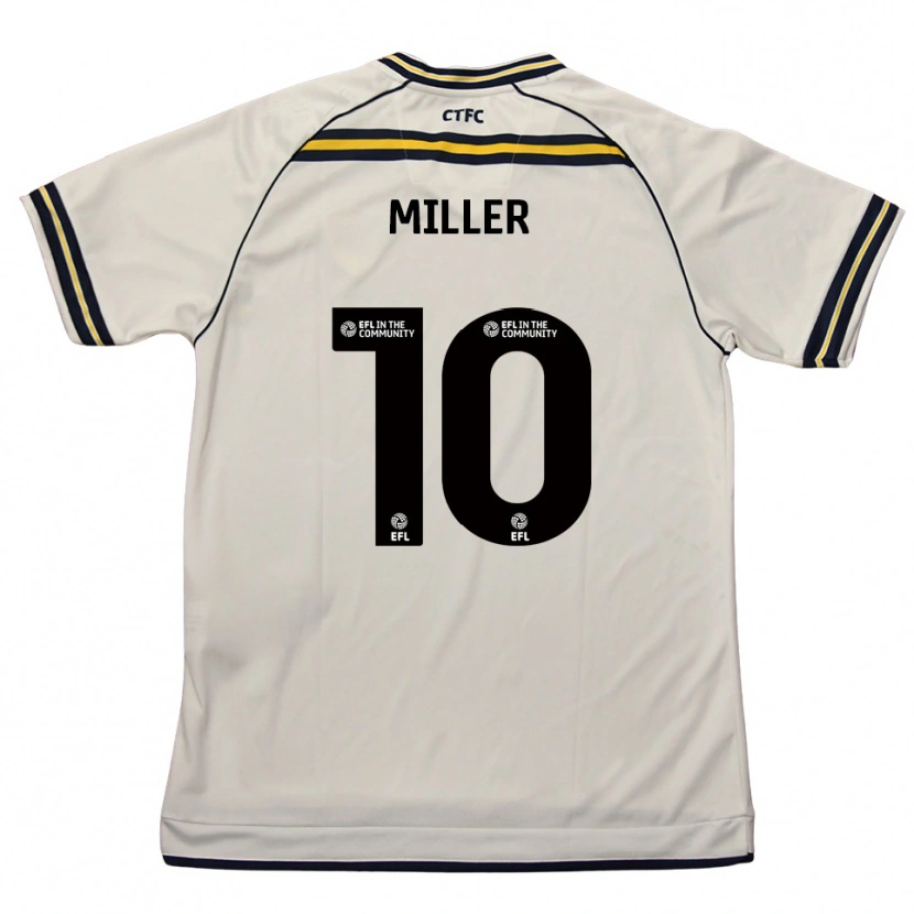Danxen Hombre Camiseta George Miller #10 Blanco Azul Marino 2ª Equipación 2025/26 La Camisa México