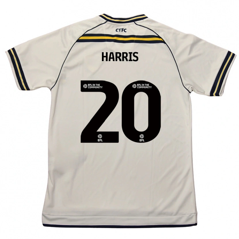 Danxen Hombre Camiseta Max Harris #20 Blanco Azul Marino 2ª Equipación 2025/26 La Camisa México