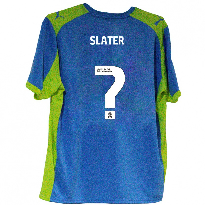 Danxen Hombre Camiseta Adham Slater #0 Celeste Amarillo 2ª Equipación 2025/26 La Camisa México