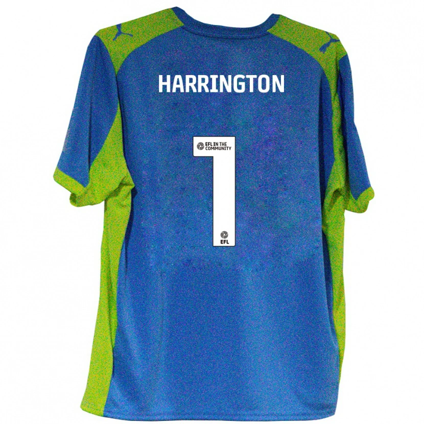 Danxen Hombre Camiseta David Harrington #1 Celeste Amarillo 2ª Equipación 2025/26 La Camisa México