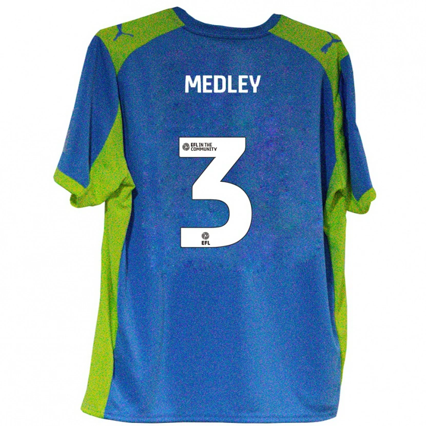 Danxen Hombre Camiseta Zech Medley #3 Celeste Amarillo 2ª Equipación 2025/26 La Camisa México