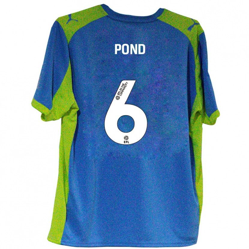 Danxen Hombre Camiseta Nathan Pond #6 Celeste Amarillo 2ª Equipación 2025/26 La Camisa México