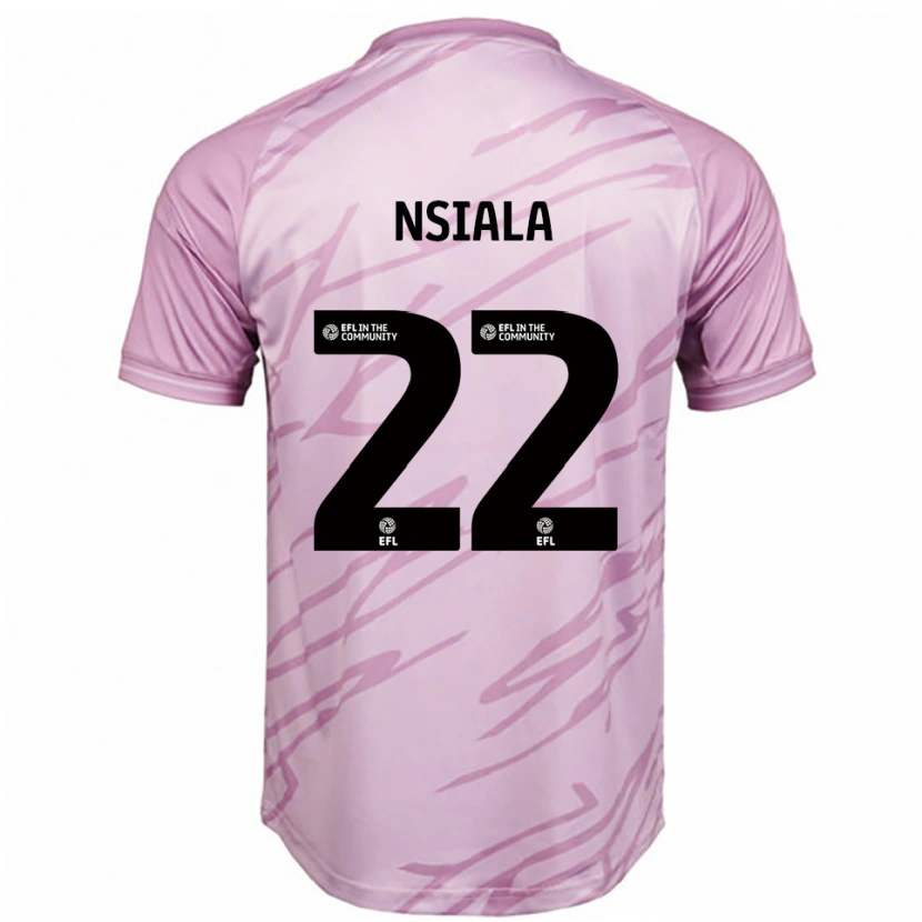 Danxen Hombre Camiseta Toto Nsiala #22 Rosa Negro 2ª Equipación 2025/26 La Camisa México