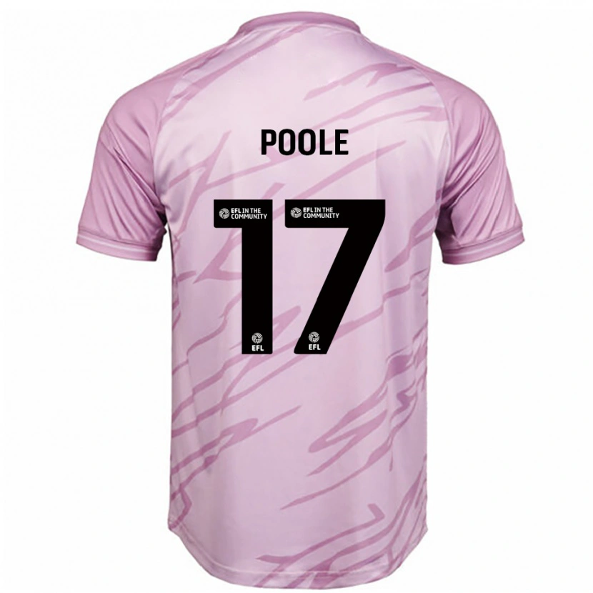 Danxen Hombre Camiseta Mia Poole #17 Rosa Negro 2ª Equipación 2025/26 La Camisa México
